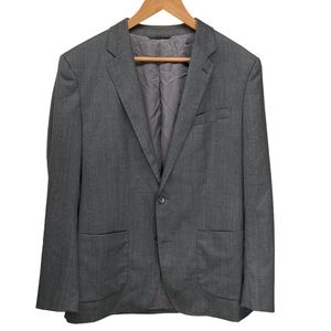 Bonobos Sport Coat 42R Standard Fit Charcoal Grey and White nailhead pattern